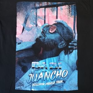 Papi Juancho Maluma World Tour Music Concert Men's M Black Graphic Tee T-Shirt